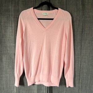 Wilson golf tiara collection pink vneck sweater size large